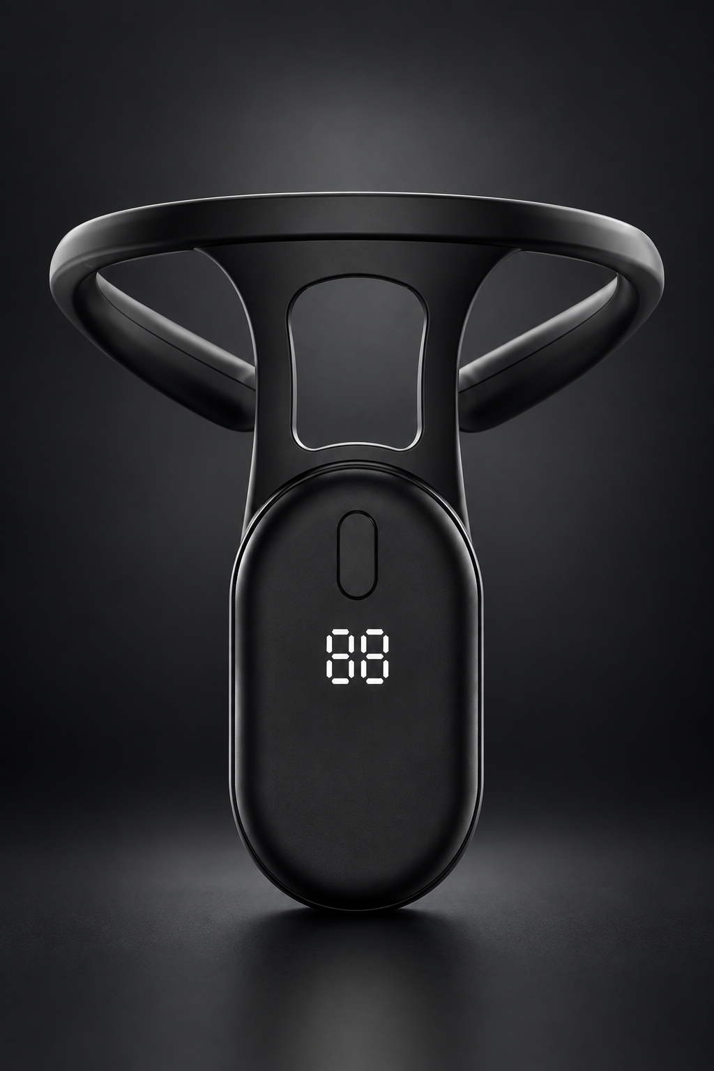 Corrector Cervical Digital negro con pantalla